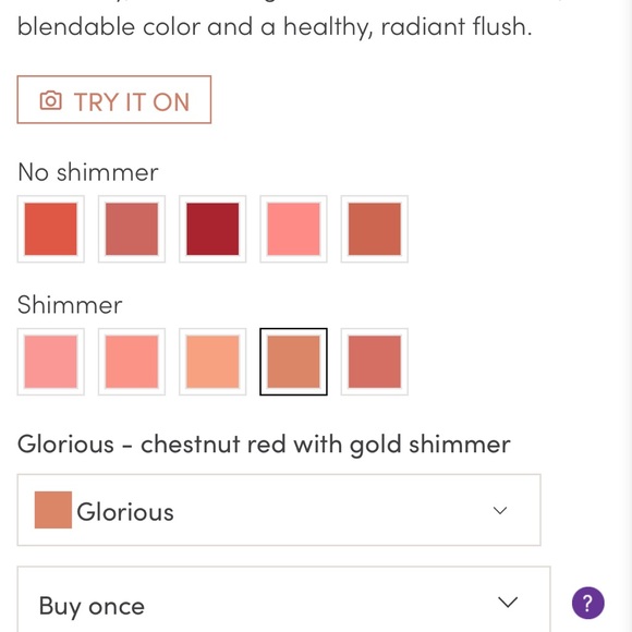 NIP Jane Iredale glow time blush stick in shade glorious - Picture 4 of 7